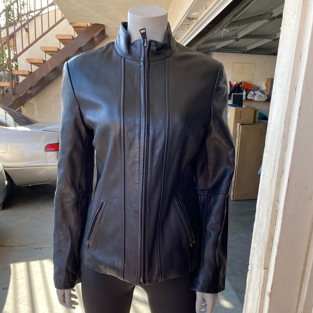 Náutica leather jacket